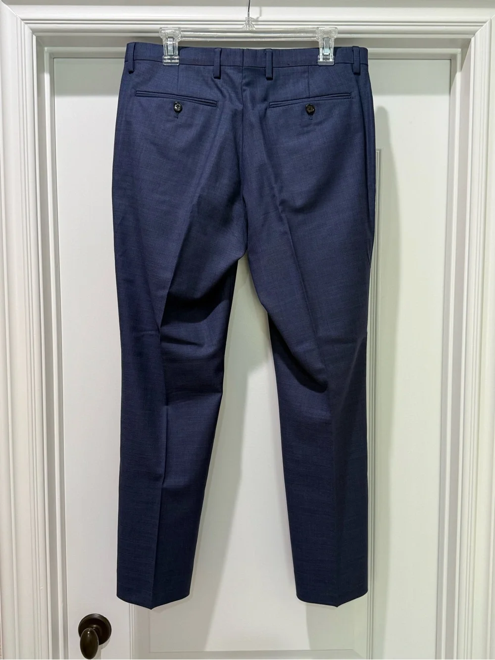 Banana Republic Blue Tessuto Marzotto Premium Italian Wool Pant